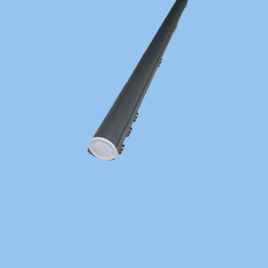 Piquet Complet Anodisé Gris + Cache Piquet Blanc Ø16