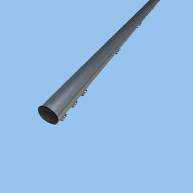 Piquet Complet Anodisé Gris + Cache Piquet Noir Ø30