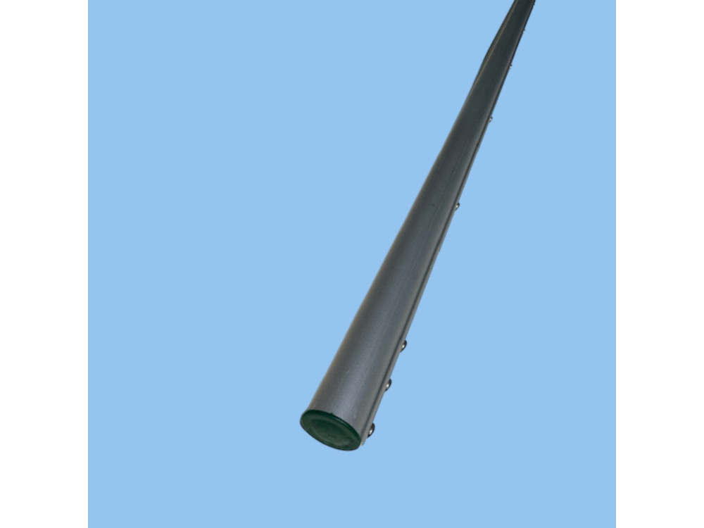 Piquet Complet Anodisé Gris + Cache Piquet Vert Ø30