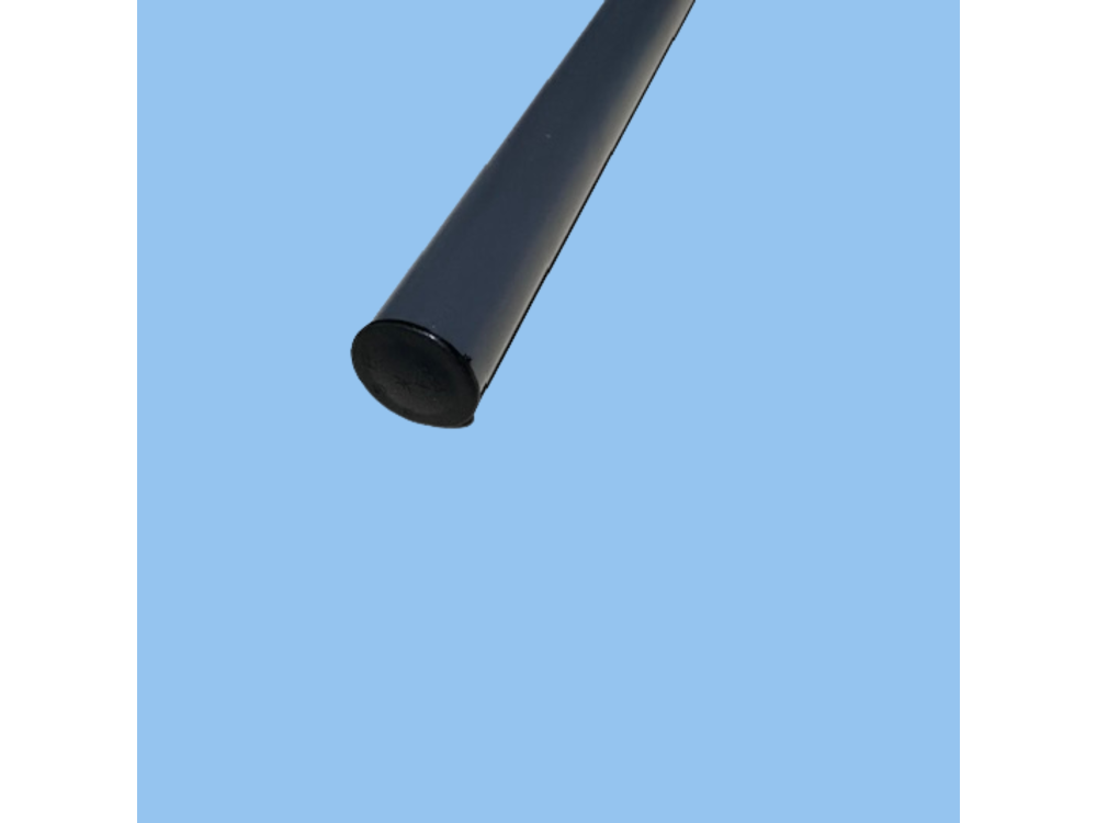 Piquet Complet Laqué Gris Anthracite + Cache Piquet Gris Anthracite Ø30